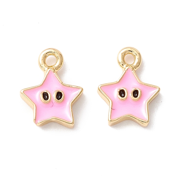 PandaHall Rack Plating Eco-friendly Brass Enamel Charms, Long-Lasting Plated, Real 18K Gold Plated, Cadmium Free & Nickel Free & Lead Free..., Pink
PandaHall Rack Plating Eco-friendly Brass Enamel Charms, Long-Lasting Plated, Real 18K Gold Plated, Cadmium Free & Nickel Free & Lead Free..., Pink