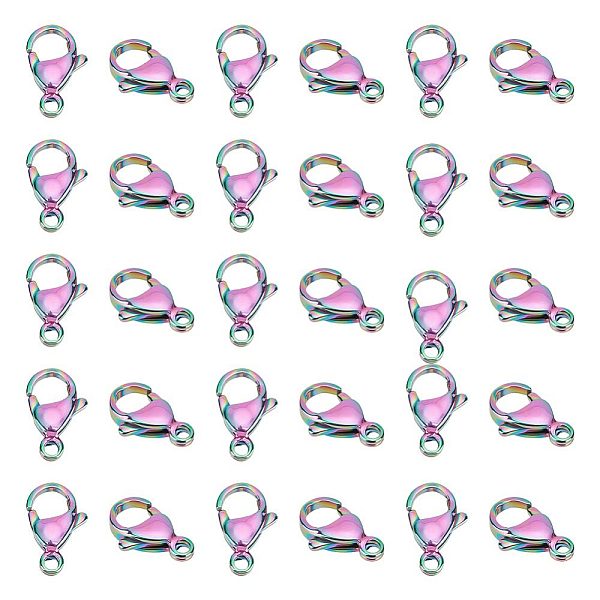 PandaHall UNICRAFTALE 30pcs Rainbow Stainless Steel Lobster Claw Clasps Trigger Hook Closures Clasps Jewelry Clasps Fastener Hook Clasp...
PandaHall UNICRAFTALE 30pcs Rainbow Stainless Steel Lobster Claw Clasps Trigger Hook Closures Clasps Jewelry Clasps Fastener Hook Clasp...