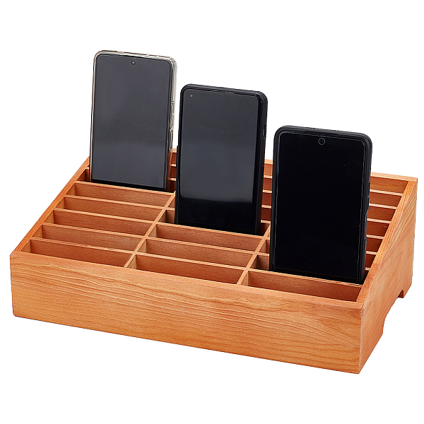 PandaHall 24-Grid Wooden Cell Phone Storage Box, Mobile Phone Holder, Desktop Organizer Storage Box for Classroom Office, Sienna..., Brown
PandaHall 24-Grid Wooden Cell Phone Storage Box, Mobile Phone Holder, Desktop Organizer Storage Box for Classroom Office, Sienna..., Brown
