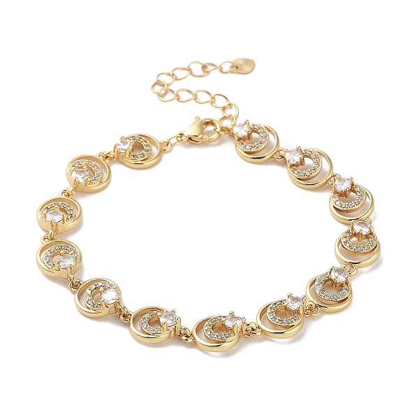 PandaHall Rack Plating Brass Pave Clear Cubic Zirconia Flat Round Link Chain Bracelets for Women, Cadmium Free & Lead Free, Long-Lasting...
PandaHall Rack Plating Brass Pave Clear Cubic Zirconia Flat Round Link Chain Bracelets for Women, Cadmium Free & Lead Free, Long-Lasting...