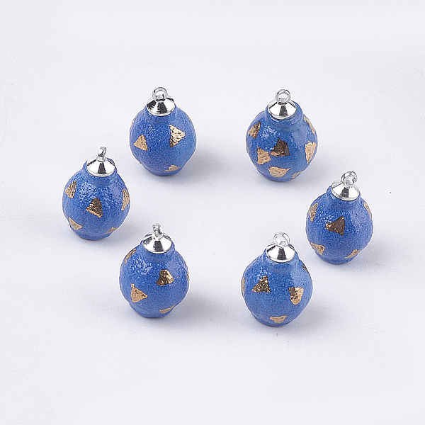 PandaHall Handmade Porcelain Pendants, Frost, with Brass Findings, Lantern, Platinum, Royal Blue, 18x11~11.5mm, Hole: 1.5mm Porcelain...
PandaHall Handmade Porcelain Pendants, Frost, with Brass Findings, Lantern, Platinum, Royal Blue, 18x11~11.5mm, Hole: 1.5mm Porcelain...