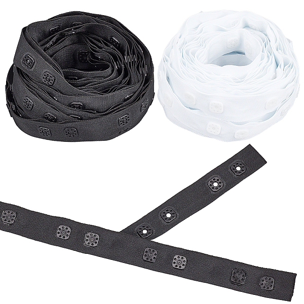 PandaHall BENECREAT 10 Yards 2 Colors Plastic Snap Button Tape, Sewing Fastener Polyester Tape, Mixed Color, 18x1.9~4.2mm, 5 yards/color..., Multicolor
PandaHall BENECREAT 10 Yards 2 Colors Plastic Snap Button Tape, Sewing Fastener Polyester Tape, Mixed Color, 18x1.9~4.2mm, 5 yards/color..., Multicolor