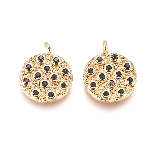 PandaHall Brass Micro Pave Cubic Zirconia Pendants, Flat Round, Golden, Black, 15x12x2mm, Hole: 1.5mm Brass+Cubic Zirconia Oval Black
PandaHall Brass Micro Pave Cubic Zirconia Pendants, Flat Round, Golden, Black, 15x12x2mm, Hole: 1.5mm Brass+Cubic Zirconia Oval Black