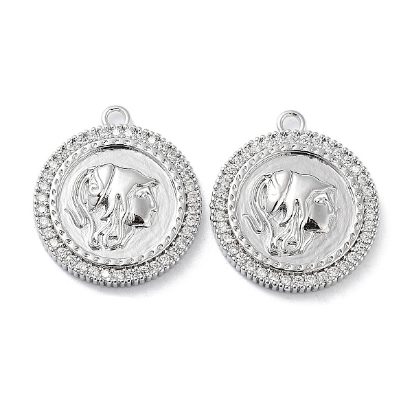 PandaHall Brass Micro Pave Clear Cubic Zirconia Pendants, Flat Round with Women Charm, Real Platinum Plated, 22x19.5x3mm, Hole: 1.8mm...
PandaHall Brass Micro Pave Clear Cubic Zirconia Pendants, Flat Round with Women Charm, Real Platinum Plated, 22x19.5x3mm, Hole: 1.8mm...