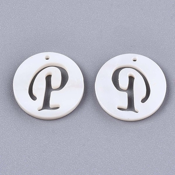 PandaHall Natural Freshwater Shell Charms, Flat Round with Hollow Out Letter, Letter.P, 14.5x1.5mm, Hole: 0.9mm Freshwater Shell Letter P
PandaHall Natural Freshwater Shell Charms, Flat Round with Hollow Out Letter, Letter.P, 14.5x1.5mm, Hole: 0.9mm Freshwater Shell Letter P