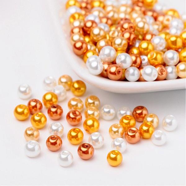 PandaHall Caramel Mix Pearlized Glass Pearl Beads, Mixed Color, 6mm, Hole: 1mm, about 200pcs/bag Glass Round Multicolor
PandaHall Caramel Mix Pearlized Glass Pearl Beads, Mixed Color, 6mm, Hole: 1mm, about 200pcs/bag Glass Round Multicolor
