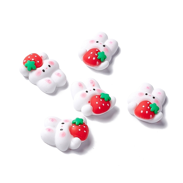 PandaHall Resin Cabochons, Rabbit with Strawberry, White, 23x20x8.5mm Resin Rabbit White
PandaHall Resin Cabochons, Rabbit with Strawberry, White, 23x20x8.5mm Resin Rabbit White