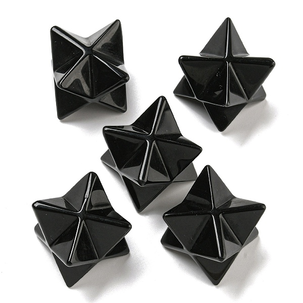PandaHall Natural Obsidian Beads, No Hole/Undrilled, Merkaba Star, 25x25x25mm Obsidian Star
PandaHall Natural Obsidian Beads, No Hole/Undrilled, Merkaba Star, 25x25x25mm Obsidian Star