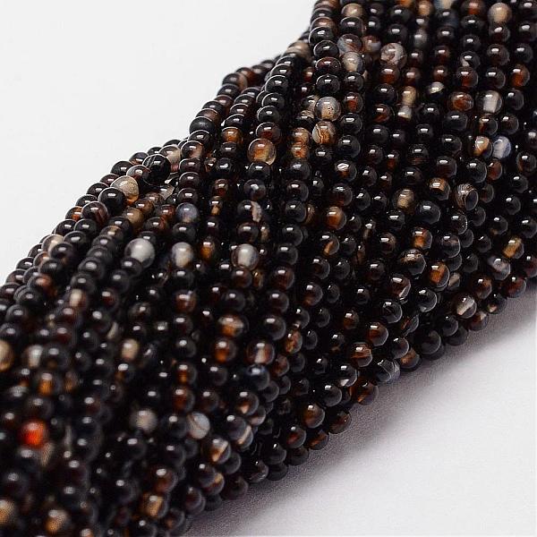 PandaHall Natural Black Agate Beads Strands, Dyed & Heated, Round, 2mm, Hole: 0.5mm, about 190pcs/strand Black Agate Round
PandaHall Natural Black Agate Beads Strands, Dyed & Heated, Round, 2mm, Hole: 0.5mm, about 190pcs/strand Black Agate Round