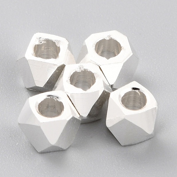 PandaHall Brass Spacer Beads, Long-Lasting Plated, Faceted Column, 925 Sterling Silver Plated, 4x4~5mm, Hole: 2mm Brass Column
PandaHall Brass Spacer Beads, Long-Lasting Plated, Faceted Column, 925 Sterling Silver Plated, 4x4~5mm, Hole: 2mm Brass Column