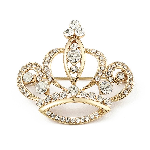 PandaHall Rhinestone Crown Brooch Pins, Alloy Badge for Backpack Clothes, Golden, 37x40.5x15mm Alloy+Rhinestone Crown Clear
PandaHall Rhinestone Crown Brooch Pins, Alloy Badge for Backpack Clothes, Golden, 37x40.5x15mm Alloy+Rhinestone Crown Clear
