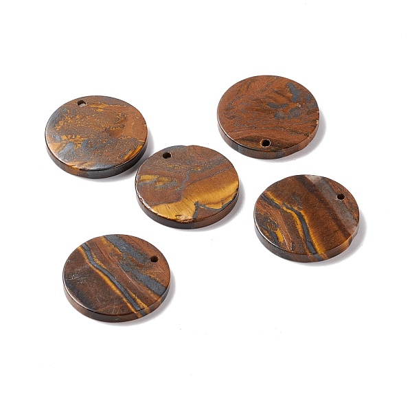 PandaHall Natural Tiger Iron Pendants, Flat Round, 28.5~31x3.5~5.5mm, Hole: 1.4~2.5mm Tiger Iron Flat Round
PandaHall Natural Tiger Iron Pendants, Flat Round, 28.5~31x3.5~5.5mm, Hole: 1.4~2.5mm Tiger Iron Flat Round