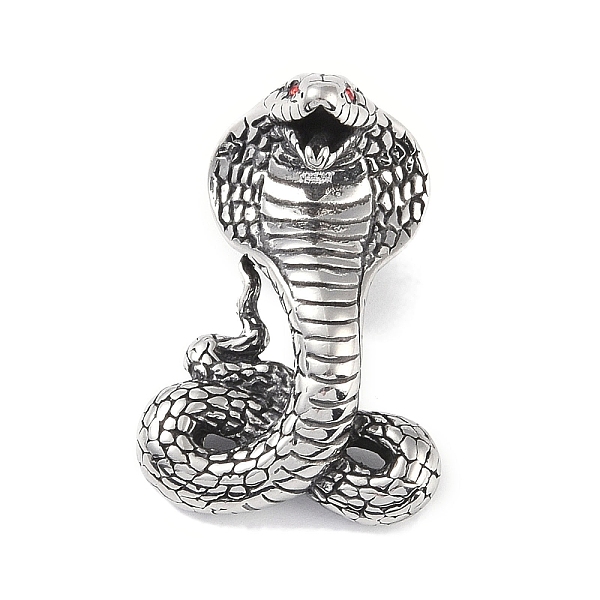 PandaHall 316 Surgical Stainless Steel Pendants, with Rhinestone, Snake Charm, Antique Silver, 34.5x24x19.5mm, Hole: 4.5x6mm Stainless...
PandaHall 316 Surgical Stainless Steel Pendants, with Rhinestone, Snake Charm, Antique Silver, 34.5x24x19.5mm, Hole: 4.5x6mm Stainless...