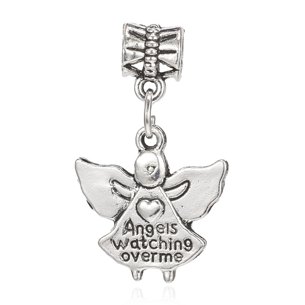 PandaHall Alloy European Dangle Charms, Angel, Large Hole Pendants, Antique Silver, 31mm, Hole: 5mm Alloy Angel & Fairy
PandaHall Alloy European Dangle Charms, Angel, Large Hole Pendants, Antique Silver, 31mm, Hole: 5mm Alloy Angel & Fairy