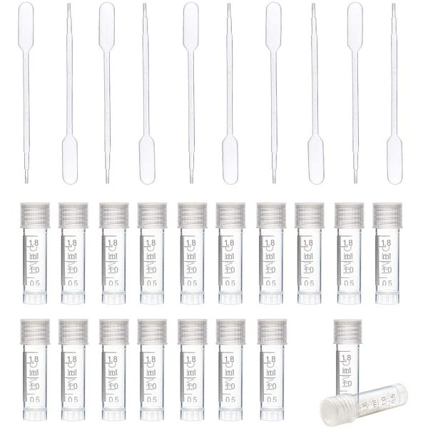 PandaHall 50 Pack 1ml Plastic Graduated Tube Mini Clear Essential Oils Sample Bottles with 10pcs Plastic Droppers for Essential Oils...
PandaHall 50 Pack 1ml Plastic Graduated Tube Mini Clear Essential Oils Sample Bottles with 10pcs Plastic Droppers for Essential Oils...
