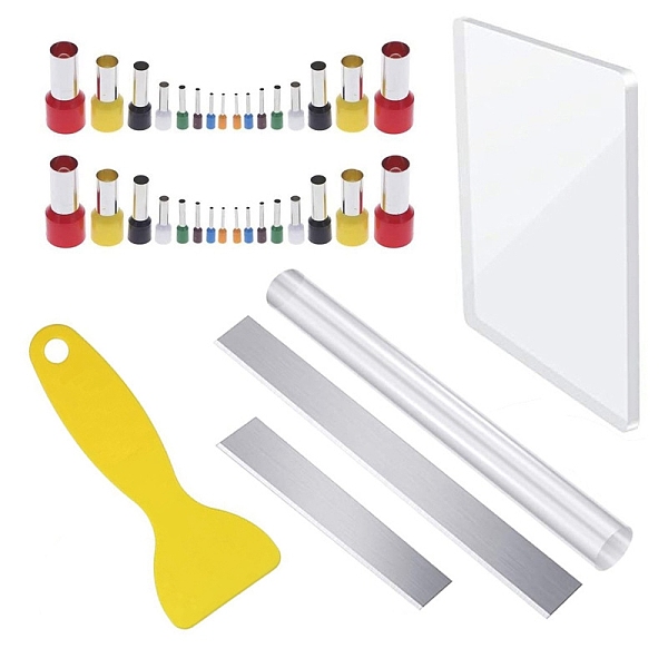 PandaHall Stainless Steel & Plastic Clay Craft Tool Kits, including Hole Punches, Scraper, Press Board, Roller Pin, Mixed Color, 37pcs/set..., Multicolor
PandaHall Stainless Steel & Plastic Clay Craft Tool Kits, including Hole Punches, Scraper, Press Board, Roller Pin, Mixed Color, 37pcs/set..., Multicolor