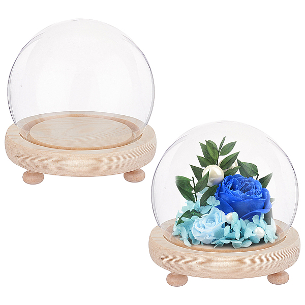 PandaHall 2 Sets Round Glass Display Dome, Mini Glass Cloche Dome Clear Glass Display Dome Cover with Wood Base 3.94" in Diameter Jar...
PandaHall 2 Sets Round Glass Display Dome, Mini Glass Cloche Dome Clear Glass Display Dome Cover with Wood Base 3.94" in Diameter Jar...