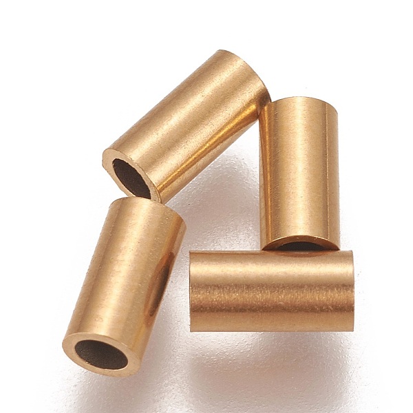 PandaHall Ion Plating(IP) 304 Stainless Steel Tube Beads, Golden, 6x3mm, Hole: 2mm 304 Stainless Steel Tube
PandaHall Ion Plating(IP) 304 Stainless Steel Tube Beads, Golden, 6x3mm, Hole: 2mm 304 Stainless Steel Tube