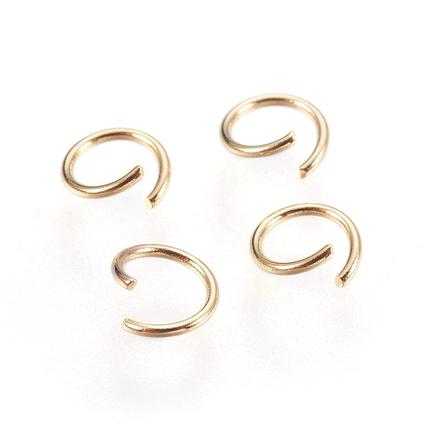 PandaHall 304 Stainless Steel Open Jump Rings, Golden, 22 Gauge, 5x0.6mm, Inner Diameter: 3.5mm, about 1000pcs/bag 304 Stainless Steel Ring
PandaHall 304 Stainless Steel Open Jump Rings, Golden, 22 Gauge, 5x0.6mm, Inner Diameter: 3.5mm, about 1000pcs/bag 304 Stainless Steel Ring