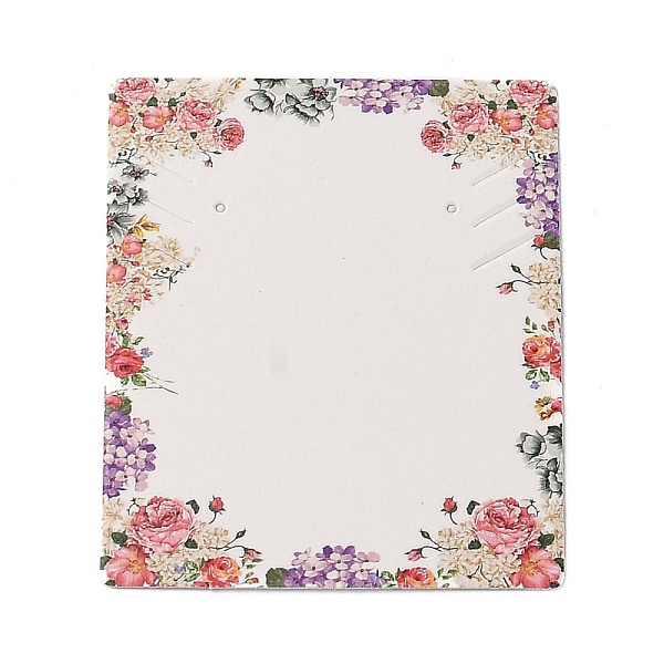PandaHall Cardboard Necklace Earring Set Display Cards, Rectangle, White, Flower Pattern, 6.4x5.1x0.02cm, 100pcs/bag Paper Rectangle White
PandaHall Cardboard Necklace Earring Set Display Cards, Rectangle, White, Flower Pattern, 6.4x5.1x0.02cm, 100pcs/bag Paper Rectangle White