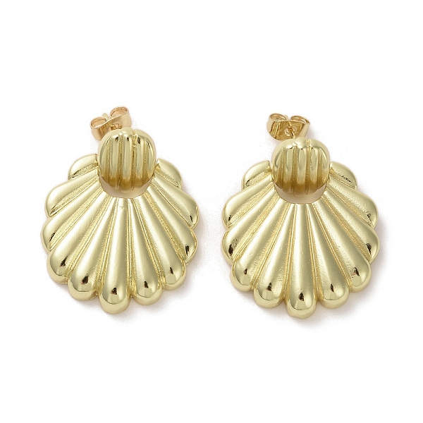 PandaHall Brass Dangle Stud Earrings, Shell Shape, Real 16K Gold Plated, 31x25mm Brass Shell Shape
PandaHall Brass Dangle Stud Earrings, Shell Shape, Real 16K Gold Plated, 31x25mm Brass Shell Shape