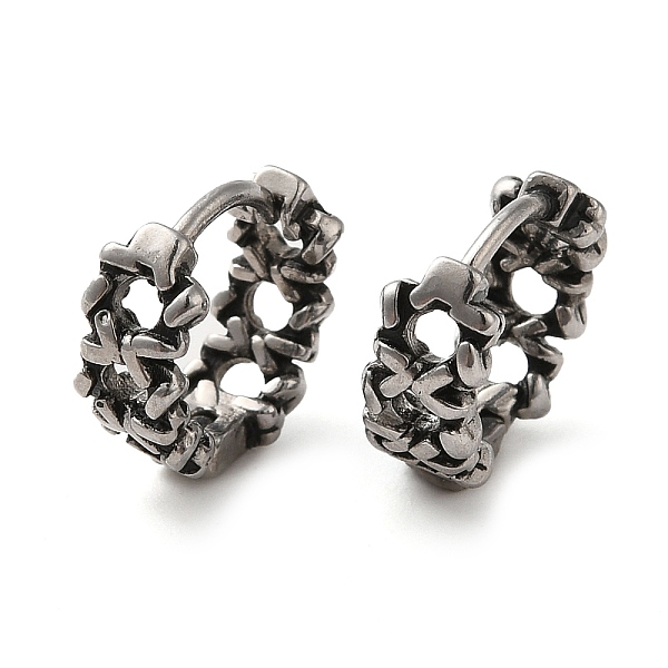 PandaHall 316 Surgical Stainless Steel Hoop Earrings, Antique Silver, 11.5x4.5mm 316 Surgical Stainless Steel
PandaHall 316 Surgical Stainless Steel Hoop Earrings, Antique Silver, 11.5x4.5mm 316 Surgical Stainless Steel