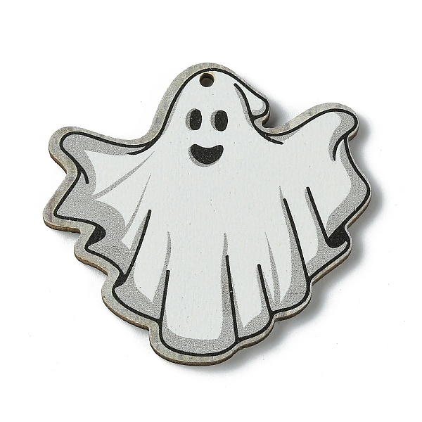 PandaHall Halloween Single Face Printed Wood Big Pendants, Ghost Charms, Snow, 52x54.5x2.5mm, Hole: 2.5mm Wood Ghost White
PandaHall Halloween Single Face Printed Wood Big Pendants, Ghost Charms, Snow, 52x54.5x2.5mm, Hole: 2.5mm Wood Ghost White