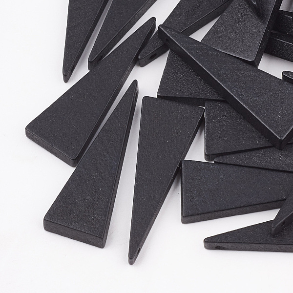 PandaHall Pear Wood Pendants, Dyed, Triangle, Black, 40x14x4~5mm, Hole: 1.6mm Wood Triangle Black
PandaHall Pear Wood Pendants, Dyed, Triangle, Black, 40x14x4~5mm, Hole: 1.6mm Wood Triangle Black