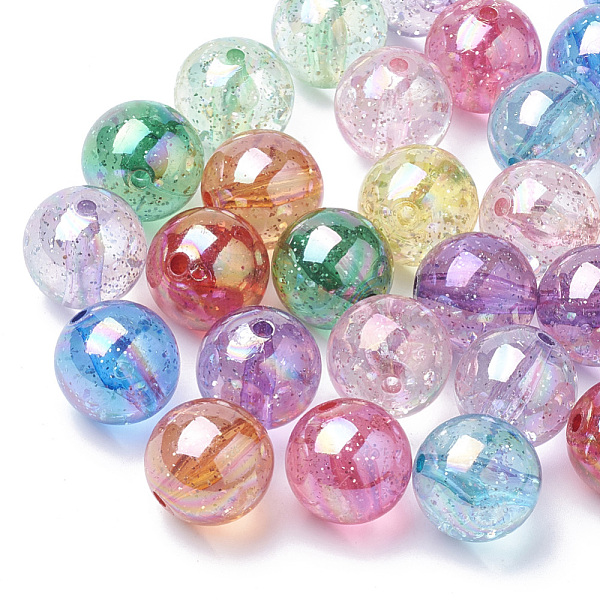 PandaHall AB-Color Plated Transparent Acrylic Beads with Glitter Powder, Round, Mixed Color, 19~20mm, Hole: 2.5mm Acrylic Round Multicolor
PandaHall AB-Color Plated Transparent Acrylic Beads with Glitter Powder, Round, Mixed Color, 19~20mm, Hole: 2.5mm Acrylic Round Multicolor