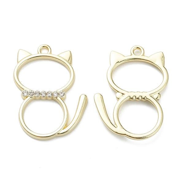 PandaHall Alloy Pendants, Hollow Cat with Rhinestone, Light Gold, 28x19.5x2.5mm, Hole: 1.8mm Alloy+Rhinestone Cat Shape Clear
PandaHall Alloy Pendants, Hollow Cat with Rhinestone, Light Gold, 28x19.5x2.5mm, Hole: 1.8mm Alloy+Rhinestone Cat Shape Clear