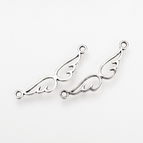 PandaHall Tibetan Style Alloy Links connectors, Wing, Cadmium Free & Nickel Free & Lead Free, Antique Silver, 31x8x1mm, Hole: 2mm, about...
PandaHall Tibetan Style Alloy Links connectors, Wing, Cadmium Free & Nickel Free & Lead Free, Antique Silver, 31x8x1mm, Hole: 2mm, about...