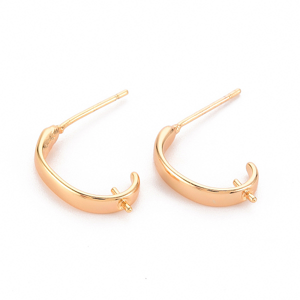 PandaHall Brass Earring Findings, for Half Drilled Beads, Nickel Free, Real 18K Gold Plated, 16~17x3mm, Pin: 0.8mm, Pin: 0.8mm(for Half...
PandaHall Brass Earring Findings, for Half Drilled Beads, Nickel Free, Real 18K Gold Plated, 16~17x3mm, Pin: 0.8mm, Pin: 0.8mm(for Half...