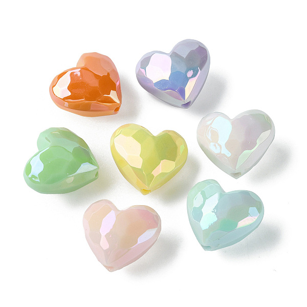 PandaHall UV Plating Opaque Acrylic Beads, Iridescent, Faceted, Heart, Mixed Color, 17x19x12mm, Hole: 2.2mm Acrylic Heart Multicolor
PandaHall UV Plating Opaque Acrylic Beads, Iridescent, Faceted, Heart, Mixed Color, 17x19x12mm, Hole: 2.2mm Acrylic Heart Multicolor