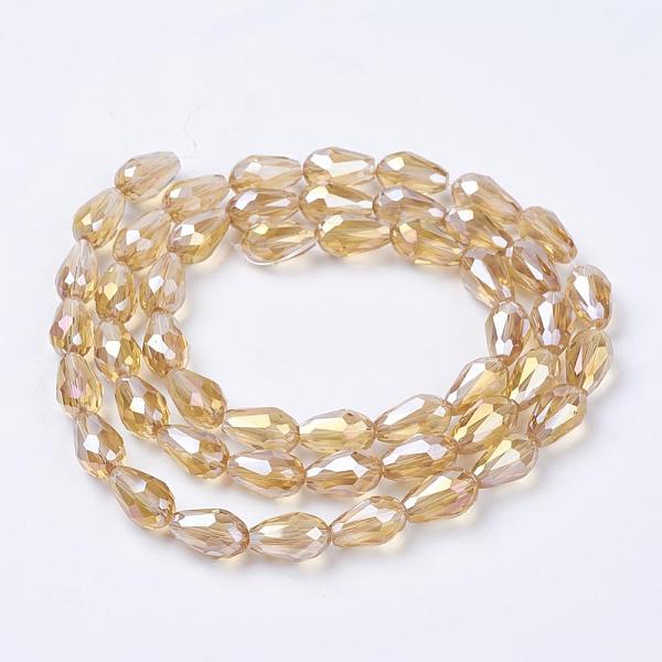 PandaHall Electroplate Glass Beads Strands, AB Color Plated, Faceted Teardrop, Light Khaki, 15x10mm, Hole: 1mm, 50pcs/strand, 27.1 inch...
PandaHall Electroplate Glass Beads Strands, AB Color Plated, Faceted Teardrop, Light Khaki, 15x10mm, Hole: 1mm, 50pcs/strand, 27.1 inch...