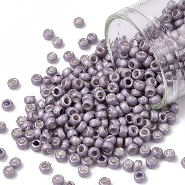 PandaHall TOHO Round Seed Beads, Japanese Seed Beads, Frosted, (554F) Matte Galvanized Lavender, 8/0, 3mm, Hole: 1mm, about 222pcs/bottle..., Purple
PandaHall TOHO Round Seed Beads, Japanese Seed Beads, Frosted, (554F) Matte Galvanized Lavender, 8/0, 3mm, Hole: 1mm, about 222pcs/bottle..., Purple