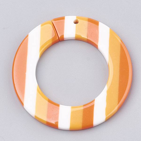 PandaHall Resin Pendants, Ring with Stripe Pattern, Orange, 49x4mm, Hole: 2mm Resin Ring Orange
PandaHall Resin Pendants, Ring with Stripe Pattern, Orange, 49x4mm, Hole: 2mm Resin Ring Orange