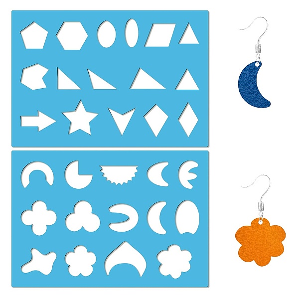 PandaHall GORGECRAFT 2 Styles Reusable Earrings Making Template Geometric Rhombus Triangle Arrow Leather Jewelry Templates Acrylic Lapidary...
PandaHall GORGECRAFT 2 Styles Reusable Earrings Making Template Geometric Rhombus Triangle Arrow Leather Jewelry Templates Acrylic Lapidary...