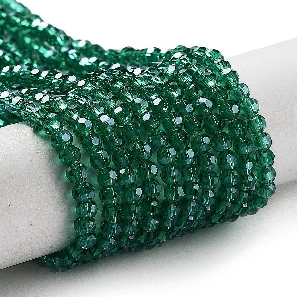 PandaHall Electroplate Transparent Glass Beads Strands, Faceted(32 Facets), Round, Pearl Luster Plated, Sea Green, 3mm, Hole: 0.8mm, about...
PandaHall Electroplate Transparent Glass Beads Strands, Faceted(32 Facets), Round, Pearl Luster Plated, Sea Green, 3mm, Hole: 0.8mm, about...