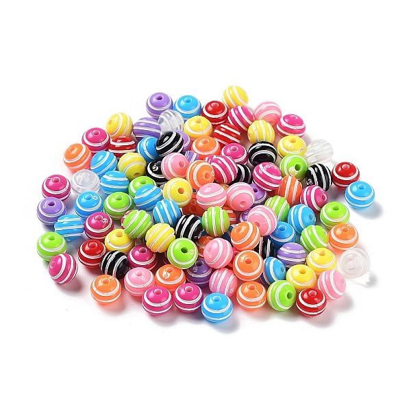 PandaHall Opaque Acrylic Beads, Round with Stripe, Mixed Color, 8x7mm, Hole: 1.8mm, about 2083pcs/500g Acrylic Round Multicolor
PandaHall Opaque Acrylic Beads, Round with Stripe, Mixed Color, 8x7mm, Hole: 1.8mm, about 2083pcs/500g Acrylic Round Multicolor