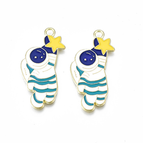 PandaHall Alloy Enamel Pendants, Cadmium Free & Lead Free, Spaceman, Dark Blue, 34.5x16x1.5mm, Hole: 2mm Alloy+Enamel Human
PandaHall Alloy Enamel Pendants, Cadmium Free & Lead Free, Spaceman, Dark Blue, 34.5x16x1.5mm, Hole: 2mm Alloy+Enamel Human