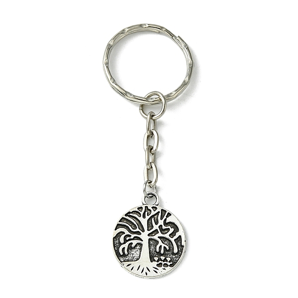 PandaHall Iron Split Keychains, with Alloy Pendants, Tree of Life Charms,, Antique Silver, 7.3cm Alloy Tree of Life
PandaHall Iron Split Keychains, with Alloy Pendants, Tree of Life Charms,, Antique Silver, 7.3cm Alloy Tree of Life