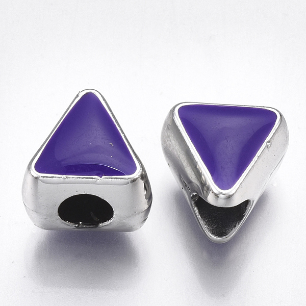 PandaHall UV Plating Acrylic European Beads, with Enamel, Large Hole Beads, Triangle, Mixed Color, Platinum, 10.5x11x9mm, Hole: 4.5mm..., Multicolor
PandaHall UV Plating Acrylic European Beads, with Enamel, Large Hole Beads, Triangle, Mixed Color, Platinum, 10.5x11x9mm, Hole: 4.5mm..., Multicolor