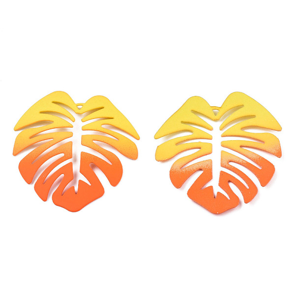 PandaHall Spray Painted Iron Pendants, Tropical Leaf, Dark Orange, 46x44x4.5mm, Hole: 1.6mm Iron Leaf
PandaHall Spray Painted Iron Pendants, Tropical Leaf, Dark Orange, 46x44x4.5mm, Hole: 1.6mm Iron Leaf