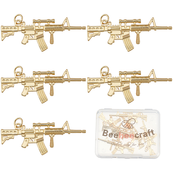 PandaHall Beebeecraft 8Pcs/Box Gun Weapon Charm 18K Gold Plated Assault Rifle Pendants Craft Supplies for DIY Bracelet Jewelry Finding...
PandaHall Beebeecraft 8Pcs/Box Gun Weapon Charm 18K Gold Plated Assault Rifle Pendants Craft Supplies for DIY Bracelet Jewelry Finding...