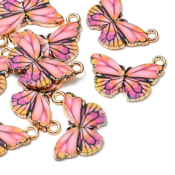 PandaHall Printed Alloy Pendants, Cadmium Free & Nickel Free & Lead Free, Light Gold, Butterfly, Salmon, 15x20x1.5mm, Hole: 1.8mm Alloy..., Red
PandaHall Printed Alloy Pendants, Cadmium Free & Nickel Free & Lead Free, Light Gold, Butterfly, Salmon, 15x20x1.5mm, Hole: 1.8mm Alloy..., Red