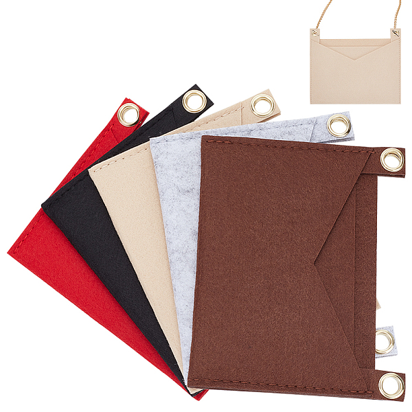 PandaHall WADORN 5Pcs 5 Colors Felt Bags Organizer Insert, Mini Envelope Handbag Shaper Premium Felt, with Iron Grommets, Mixed Color..., Multicolor
PandaHall WADORN 5Pcs 5 Colors Felt Bags Organizer Insert, Mini Envelope Handbag Shaper Premium Felt, with Iron Grommets, Mixed Color..., Multicolor