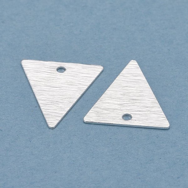 PandaHall Brass Charms, Triangle, 925 Sterling Silver Plated, 13x12x0.5mm, Hole: 1.2mm Brass Triangle
PandaHall Brass Charms, Triangle, 925 Sterling Silver Plated, 13x12x0.5mm, Hole: 1.2mm Brass Triangle