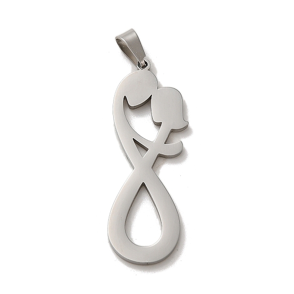 PandaHall 304 Stainless Steel Pendants, Laser Cut, Infinity with Couple Charm, Stainless Steel Color, 36x13x1mm, Hole: 6x3mm 304 Stainless...
PandaHall 304 Stainless Steel Pendants, Laser Cut, Infinity with Couple Charm, Stainless Steel Color, 36x13x1mm, Hole: 6x3mm 304 Stainless...