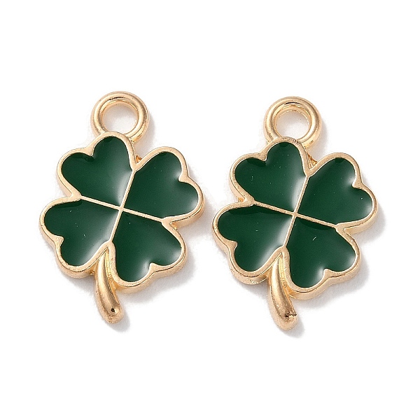 PandaHall Alloy Enamel Pendants, Clover Charms, Dark Green, 19x12x1.5mm, Hole: 2.2mm Alloy Clover
PandaHall Alloy Enamel Pendants, Clover Charms, Dark Green, 19x12x1.5mm, Hole: 2.2mm Alloy Clover