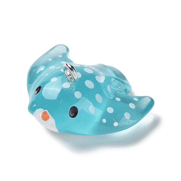 PandaHall Sea Animal Theme Transparent Resin Pendants, Skate Fish Charms with Platinum Tone Iron Loops, Dark Turquoise, 13x25x21.5mm, Hole...
PandaHall Sea Animal Theme Transparent Resin Pendants, Skate Fish Charms with Platinum Tone Iron Loops, Dark Turquoise, 13x25x21.5mm, Hole...